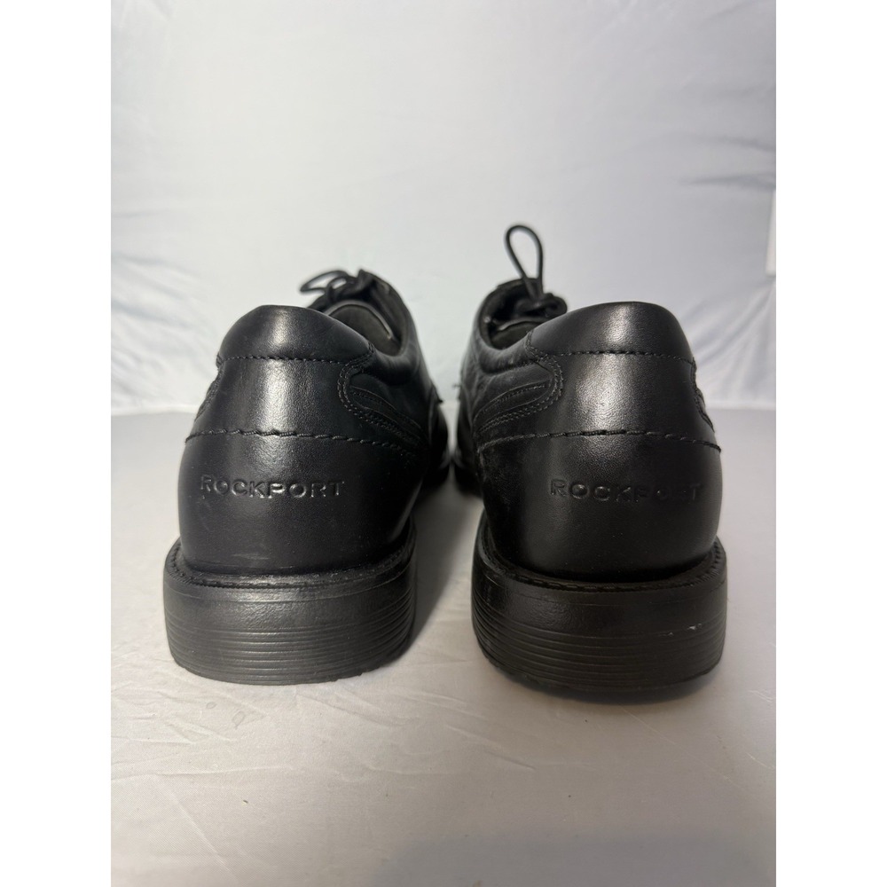 Rockport Trutech Black Leather Leader 2 Apron Toe Oxford 15 W Men's - Picture 2 of 10